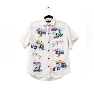 Vintage Mickey Mouse Button Down 1980 Orlando Magic - Size M